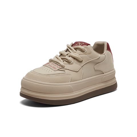 百思图2024春季新款时尚运动休闲板鞋厚底女休闲鞋TD168AM4