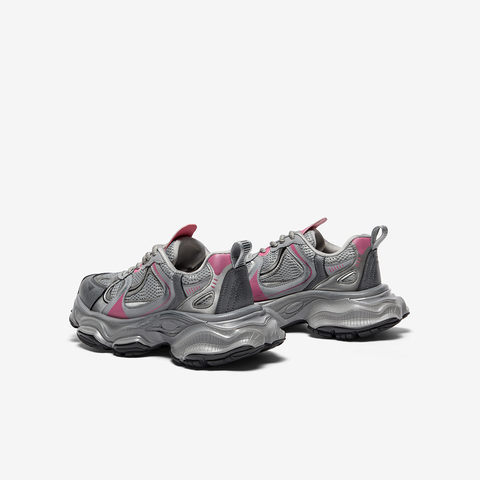 百思图2024春季新款时尚户外运动老爹鞋厚底女休闲鞋FD552AM4