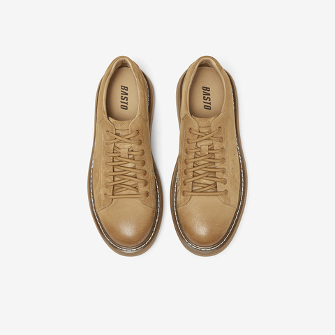 百思图2024春季新款商场同款时尚运动板鞋厚底男休闲鞋END01AM4