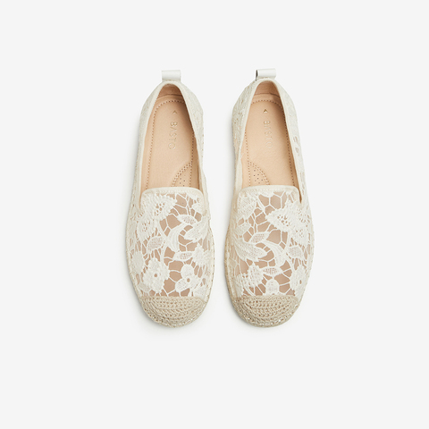 百思图2024夏季新款时尚复古休闲渔夫鞋乐福鞋平跟女单鞋BB958BA4