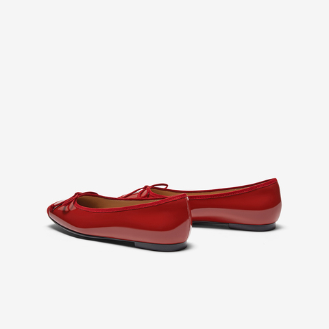 百思图2024春季新款商场同款时尚蝴蝶结方头浅口女单鞋TIK54AQ4