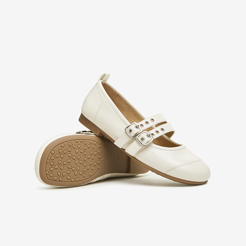 百思图2024春季新款时尚简约休闲玛丽珍鞋方跟浅口女单鞋TWQ27AQ4