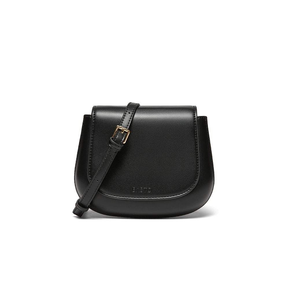 百思图2024春季新款商场同款简约休闲马鞍包单肩斜挎包女X3239AX4