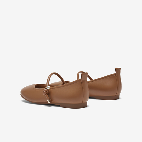 百思图2024春季新款商场同款简约法式玛丽珍鞋圆头女单鞋TP426AQ4