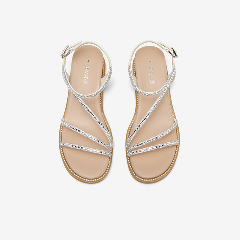 百思图2024夏季新款商场同款时尚罗马休闲凉鞋坡跟女凉鞋TW705BL4