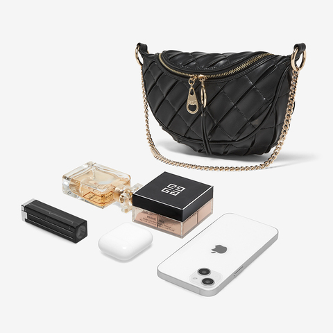 百思图2024夏季新款商场同款时髦休闲胸包单肩包女X3349B34