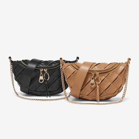 百思图2024夏季新款商场同款时髦休闲胸包单肩包女X3349B34