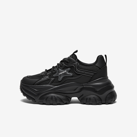 百思图2024春季新款商场同款时尚运动老爹鞋厚底女休闲鞋ZRUU2AM4