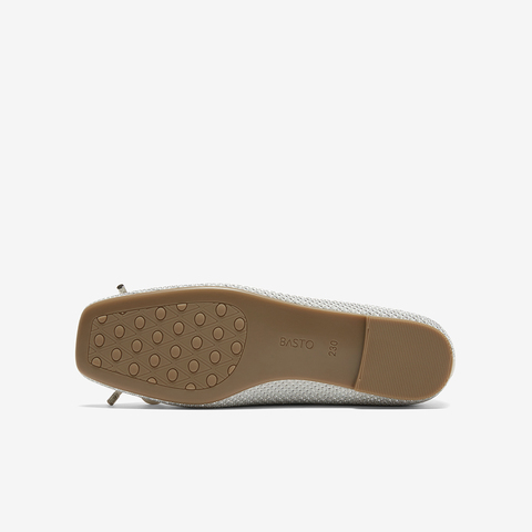 百思图2024春季新品时尚简约蝴蝶结方跟浅口女单鞋TIK49AQ4