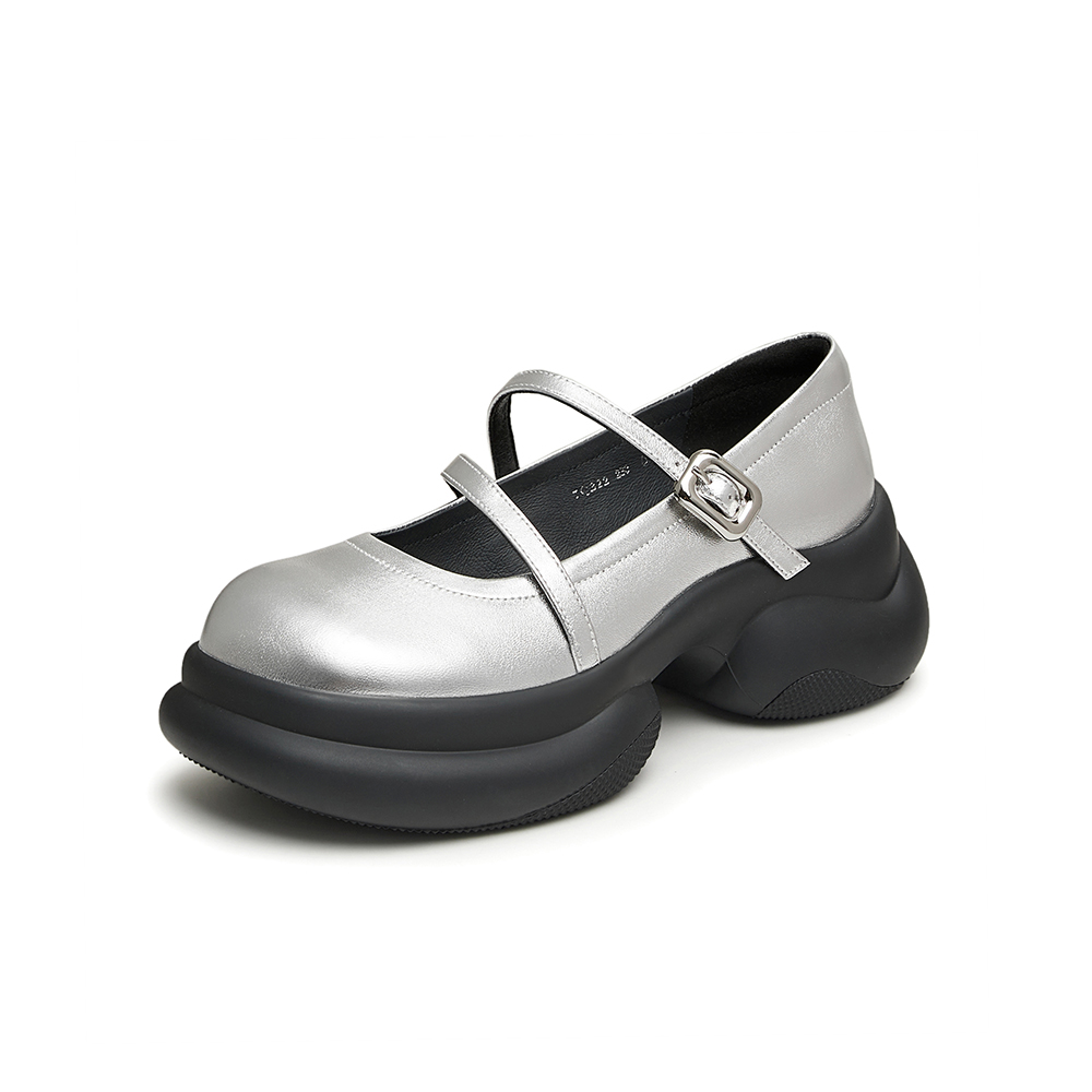 百思图2024春季新款商场同款时尚休闲玛丽珍粗跟女单鞋TQ322AQ4