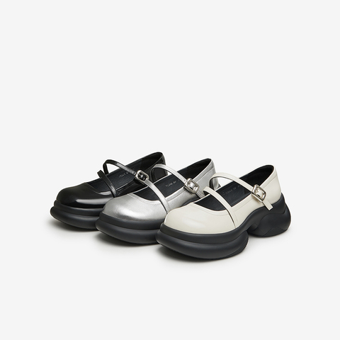 百思图2024春季新款商场同款时尚休闲玛丽珍粗跟女单鞋TQ322AQ4