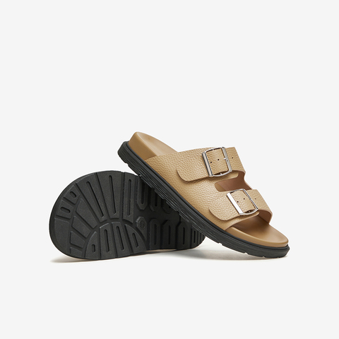 百思图2024夏季新款时尚简约休闲运动一字拖平跟女拖鞋Y4226BT4