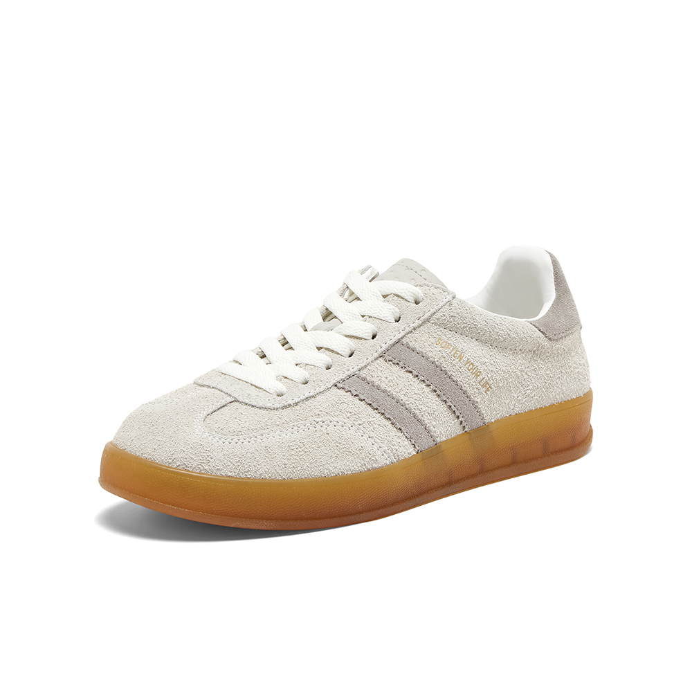 百思图2024夏季新款时尚复古运动德训鞋平跟女休闲鞋I7128BM4