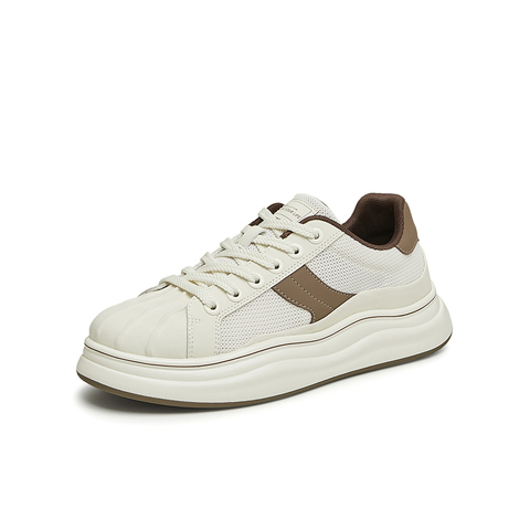 百思图2024夏季新款商场同款时尚运动板鞋厚底男休闲鞋F7603BM4