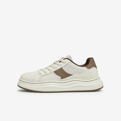 百思图2024夏季新款商场同款时尚运动板鞋厚底男休闲鞋F7603BM4