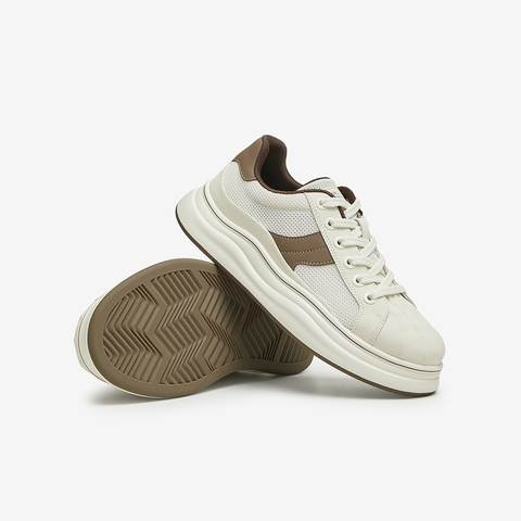 百思图2024夏季新款商场同款时尚运动板鞋厚底男休闲鞋F7603BM4