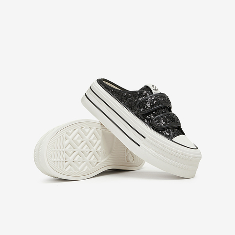 百思图2024夏季新款时尚运动休闲穆勒鞋厚底女拖鞋鞋I5716BH4