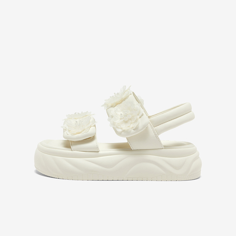 百思图2024夏季新款时尚休闲户外老爹运动凉厚底女凉鞋X9221BL4