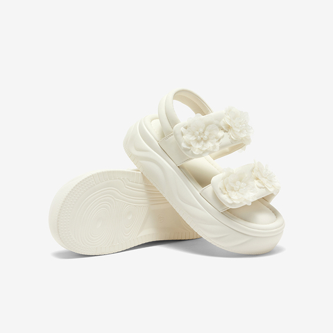 百思图2024夏季新款时尚休闲户外老爹运动凉厚底女凉鞋X9221BL4