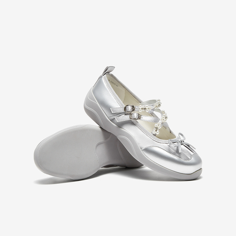 百思图2024秋季新款商场同款时尚休闲玛丽珍鞋厚底女单鞋UHA10CQ4