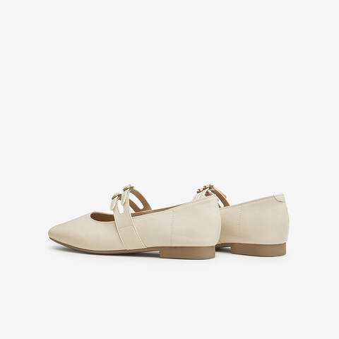 百思图2024秋季新款商场同款简约休闲玛丽珍方跟女单鞋M1012CQ4