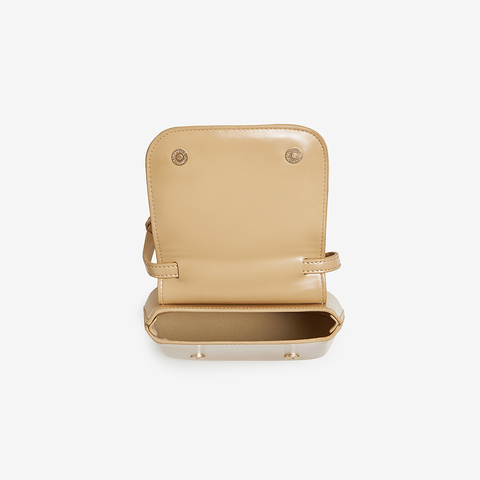 百思图2024秋季新款商场同款时尚简约马鞍包单肩斜挎包女X3239CX4