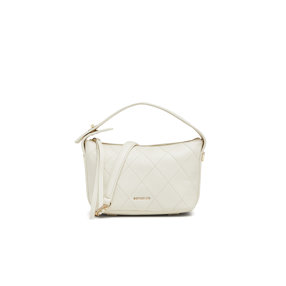 百思图2024秋季新款商场同款时髦通勤绗缝包单肩斜挎包女X3451CX4