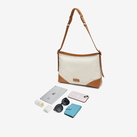 百思图2024秋季新款商场同款简约大容量托特包单肩包女X3415CX4