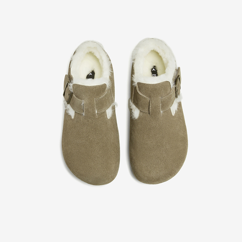 百思图2024冬季新款商场同款复古户外休闲勃肯鞋女单鞋BM309DM4