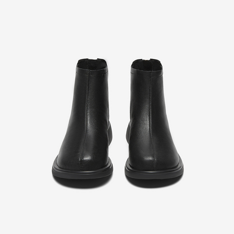 百思图2024冬季新款商场同款时尚通勤休闲靴粗跟女短靴TQ448DD4