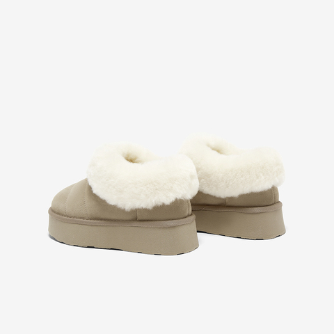 百思图2024冬季新款商场同款时尚户外雪地靴厚底女短靴L3028DM4