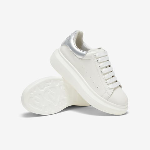 百思图2024春季新款商场同款时髦休闲小白鞋厚底女休闲鞋ZWZA3AM4