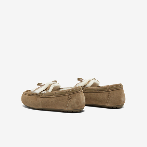 百思图2024冬季新款商场同款户外休闲毛毛鞋平跟女休闲鞋J7675DM4