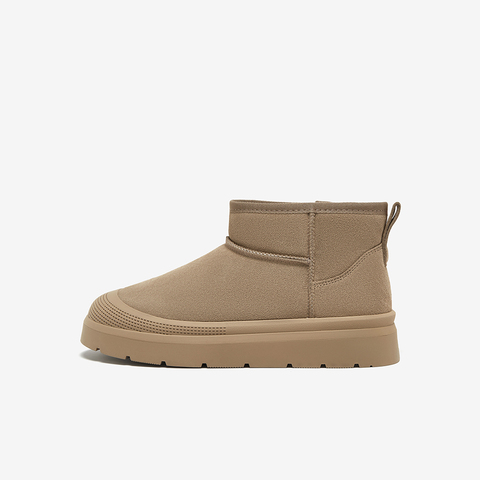 百思图2024冬季新款商场同款简约休闲雪地靴厚底男低靴L3632DD4