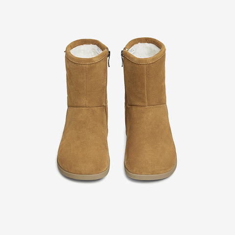 百思图2024冬季新款商场同款简约户外雪地靴平跟女中靴BG118DZ4