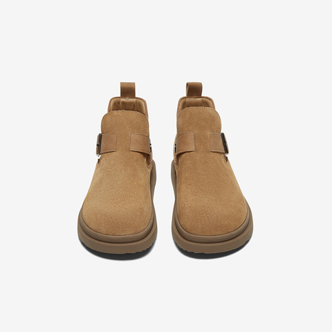 百思图2024冬季新款商场同款复古休闲勃肯鞋平跟女单鞋BG577DD4