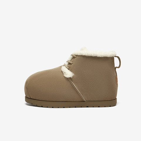 百思图2024冬季新款简约时尚户外休闲雪地靴平跟女短靴J9267DD4