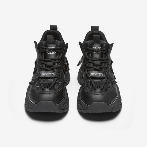 百思图2024冬季新款商场同款时尚运动老爹鞋厚底女休闲鞋A8875DD4