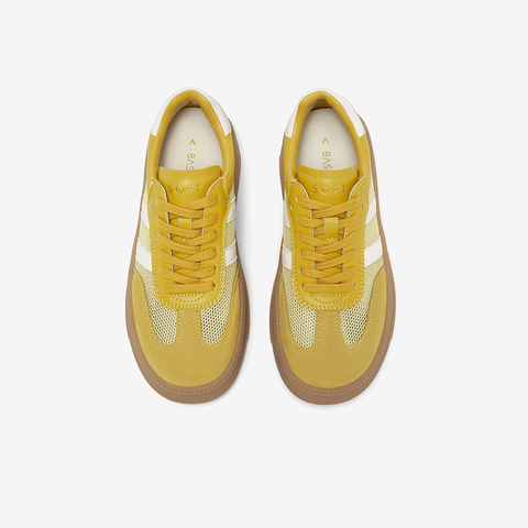 百思图2024春季新款商场同款时尚运动板鞋厚底女休闲鞋ID876AM4