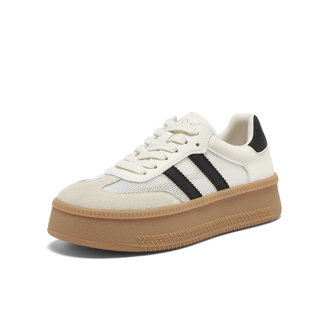 百思图2024春季新款商场同款时尚运动板鞋厚底女休闲鞋ID876AM4