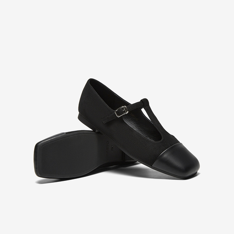 百思图2025春季新款时尚复古法式玛丽珍鞋粗跟女单鞋M1310AQ5