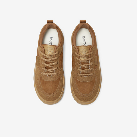 百思图2025春季新款商场同款复古街头运动板鞋女休闲鞋V2409AM5