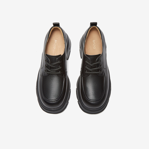 百思图2025春季新款商场同款复古英伦学院牛津鞋女单鞋UMG03AM5