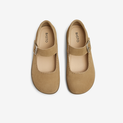 百思图2025春季新款商场同款复古休闲勃肯鞋平跟女单鞋BG268AQ5