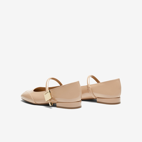 百思图2025春季新款商场同款时尚法式玛丽珍鞋粗跟女单鞋M3173AQ5