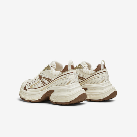 百思图2025春季新款商场同款时尚街头老爹鞋厚底女休闲鞋A6186AM5