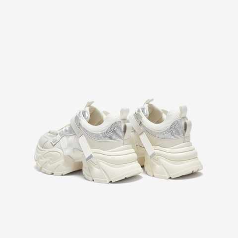 百思图2025春季新款商场同款时髦街头老爹鞋厚底女休闲鞋A8881AM5