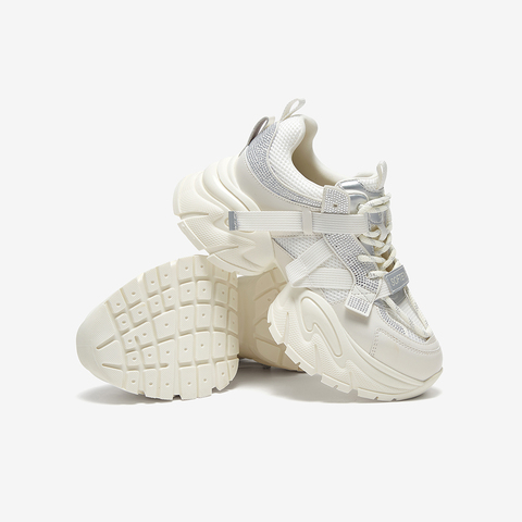 百思图2025春季新款商场同款时髦街头老爹鞋厚底女休闲鞋A8881AM5