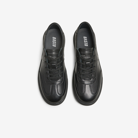 百思图2025春季新款商场同款简约运动板鞋平跟男休闲鞋W9682AM5