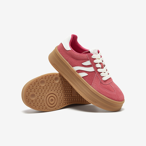 百思图2025春季新款商场同款时尚复古德训鞋厚底女休闲鞋I0906AM5